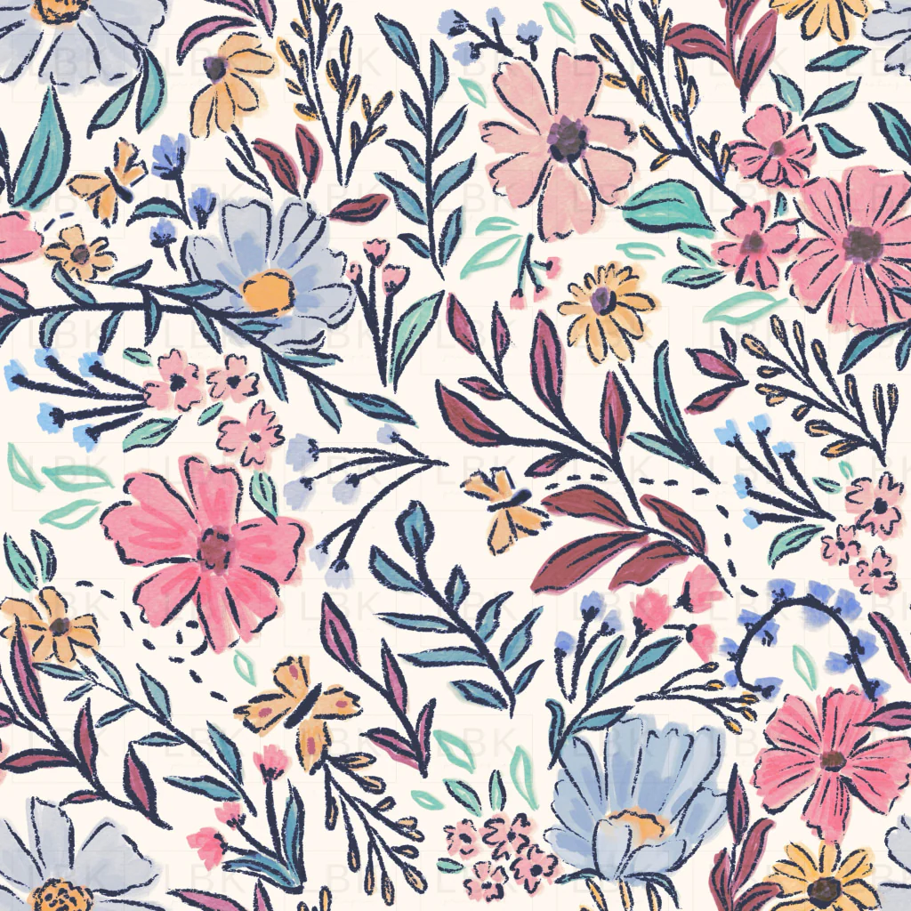 KeepGoingFloralspringcreampink
