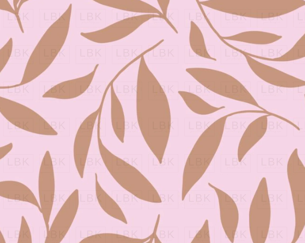leaf pattern on light pink
