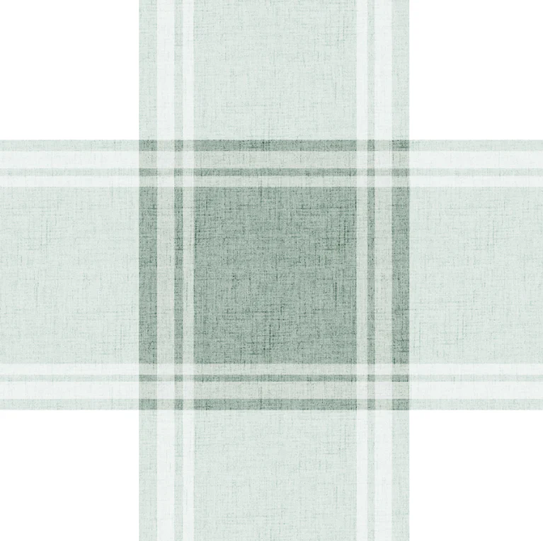 Light Sage Textured Buffalo Check Plaid
