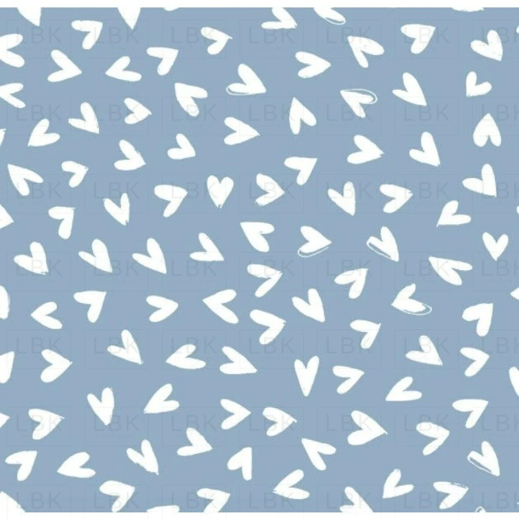Little Love Hearts on Blue