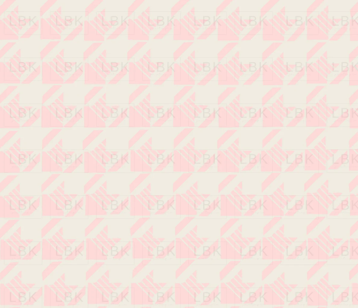 Little Valentine Striped Houndstooth in Pink Quartz