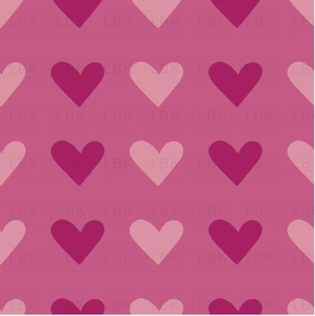 Love Doodles Hearts Pink