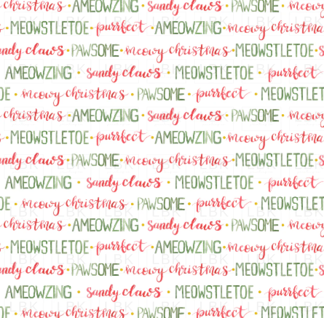 Meowy Christmas Script with dots