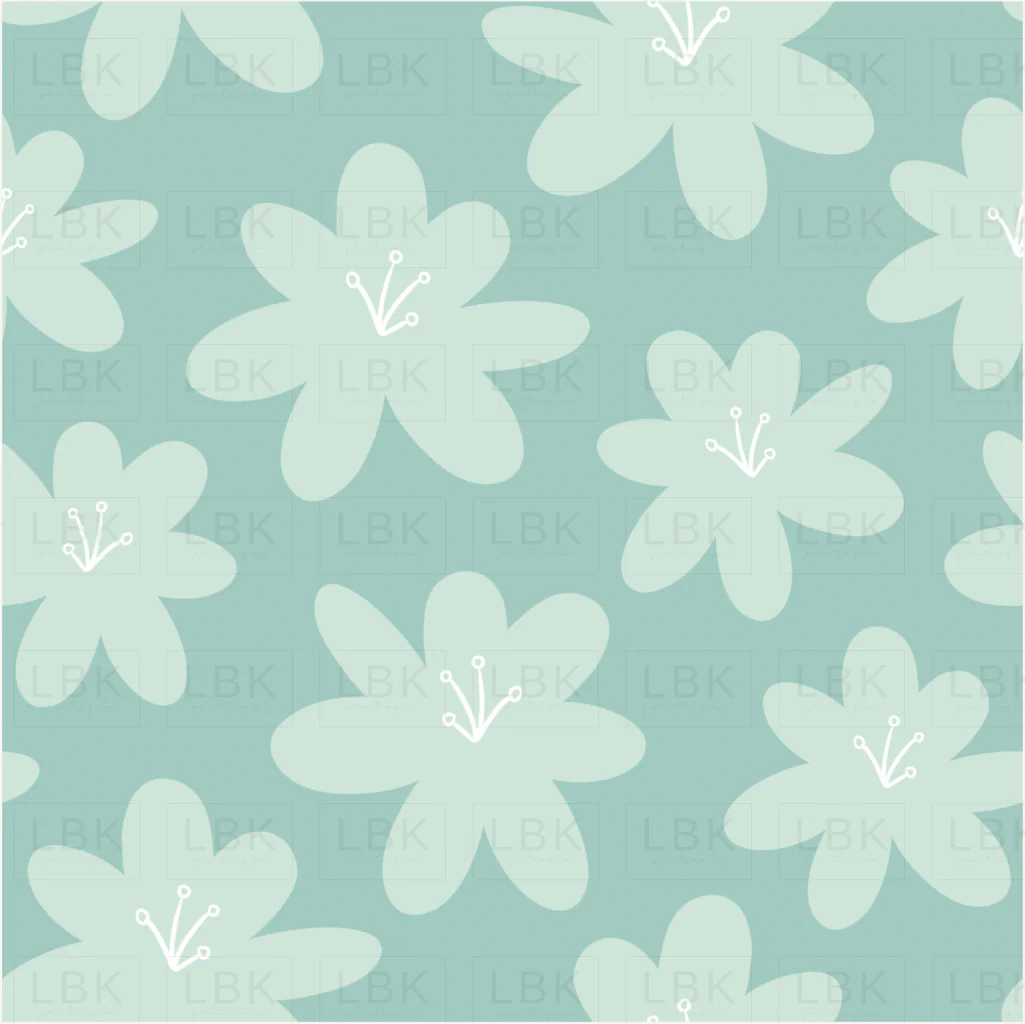 Mermaid Muse Floral Blue