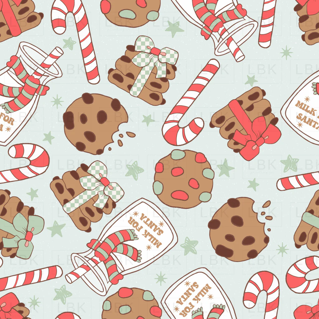 Milk for Santa pattern traditional