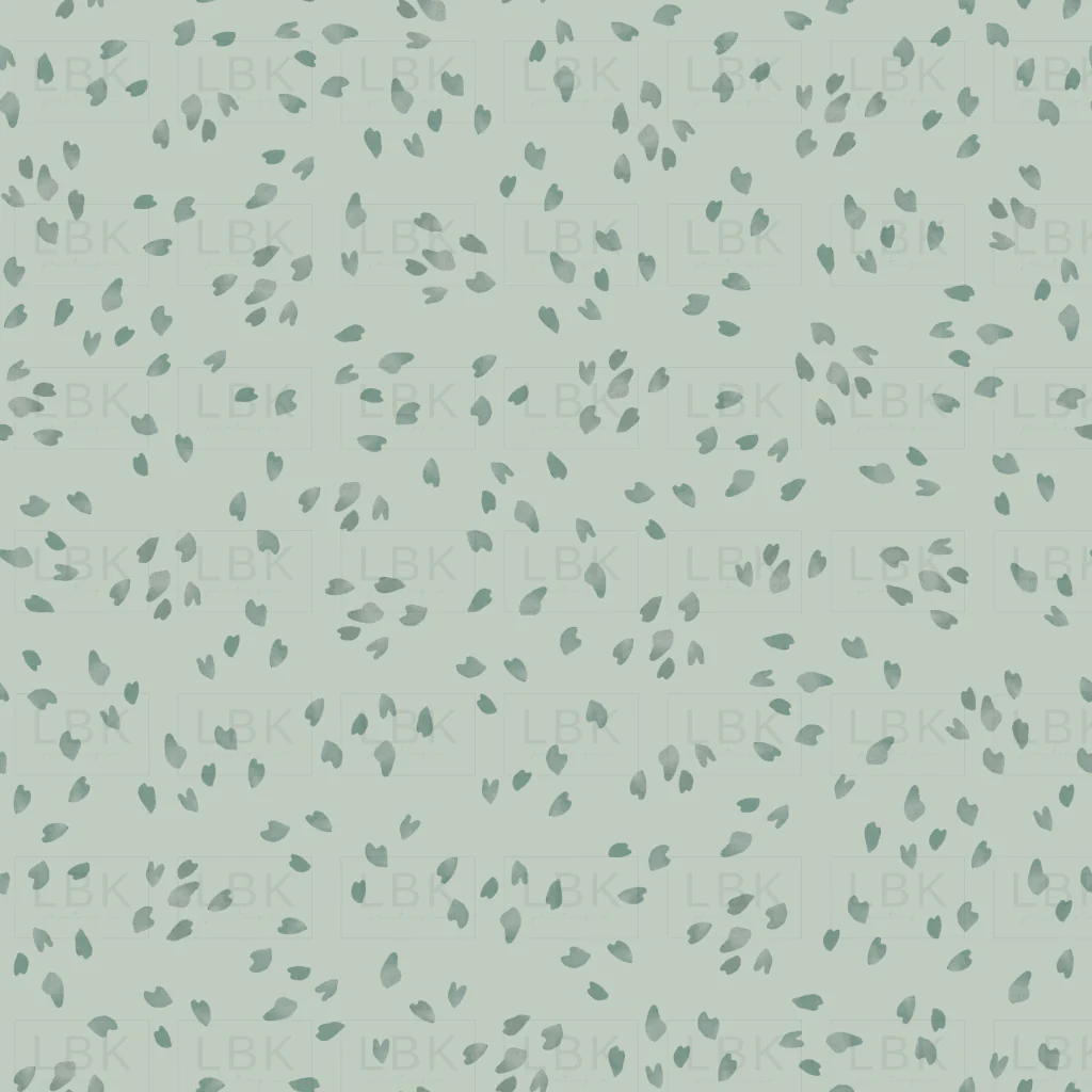 Mint Blue Boho Heart Confetti