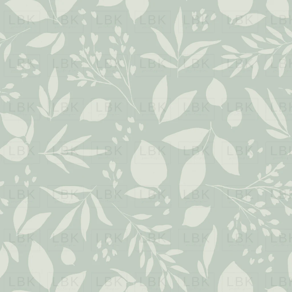 Mint Blue Vintage Spring Greenery