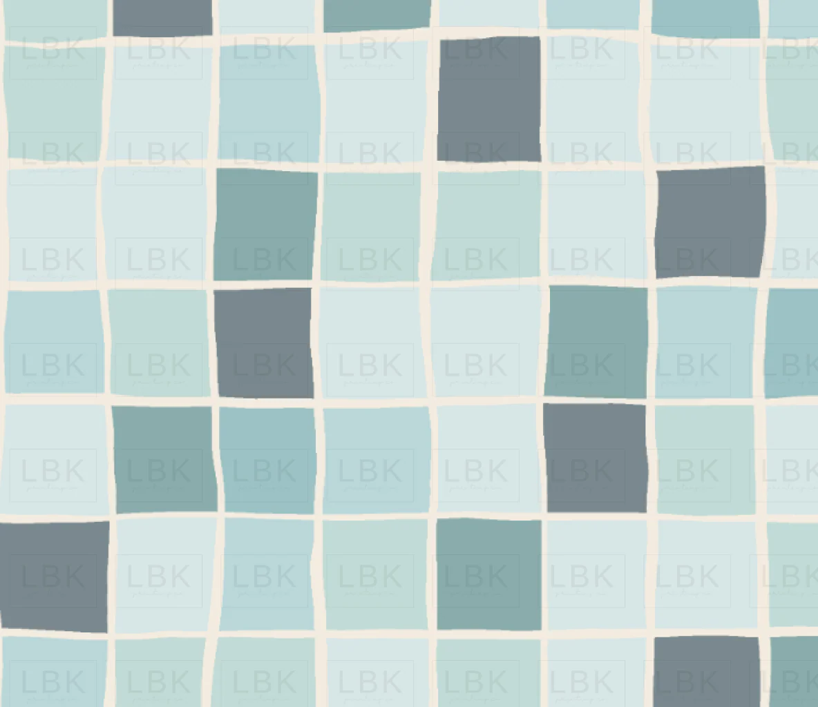 Mosaic Pool Tiles in Blue