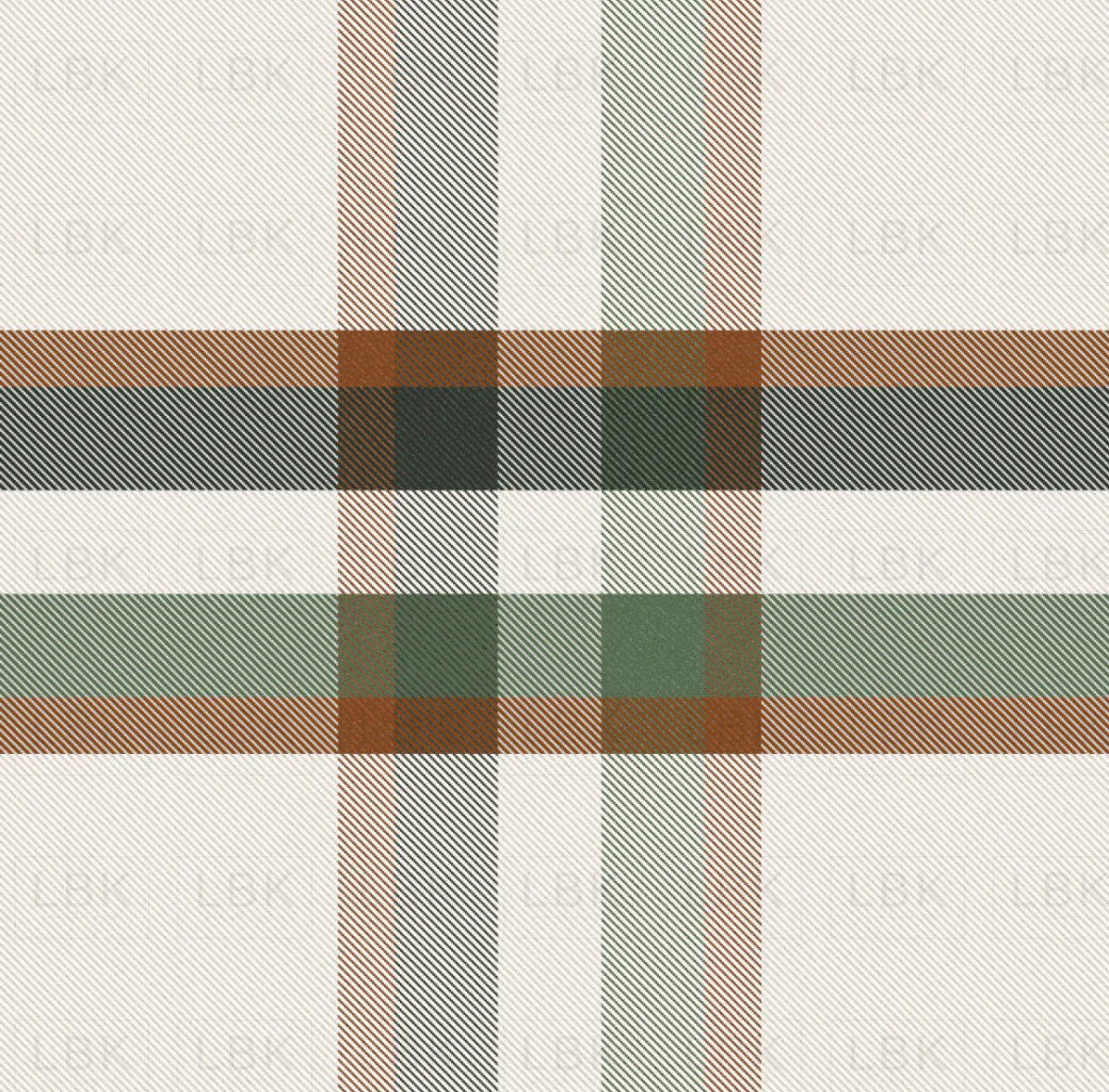 Moss, Dark Olive and Copper Plaid