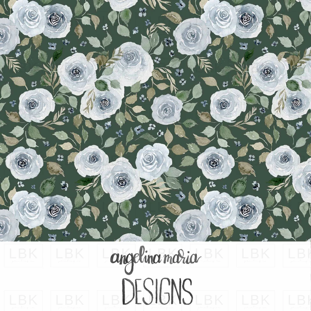 mountain floral on evergreen