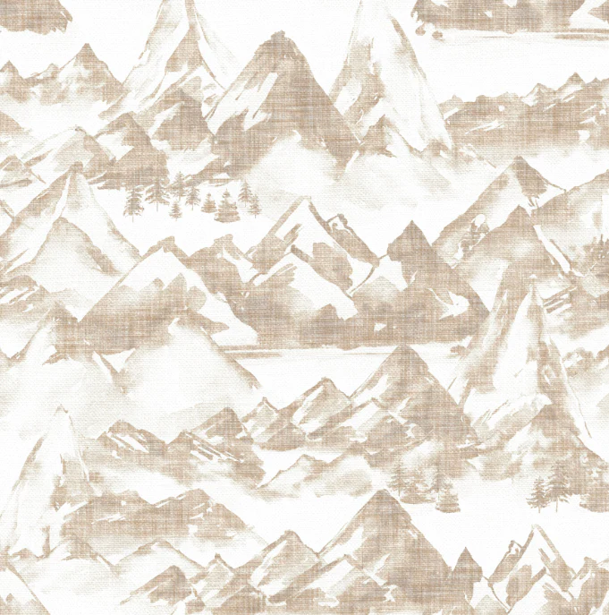 Mountain Landscape Watercolor Texture