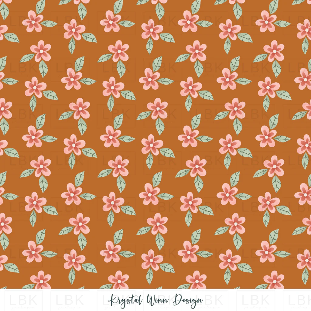 Mr Golden Sun Little Flower Orange and Pink