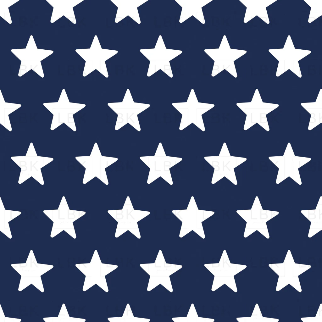 Navy Blue and White Stars