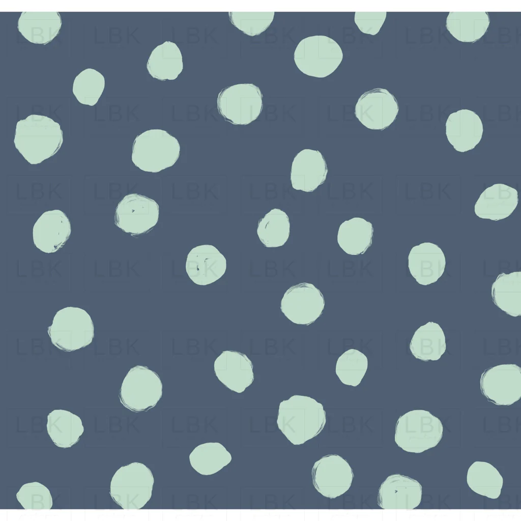 Navy Teal Dot