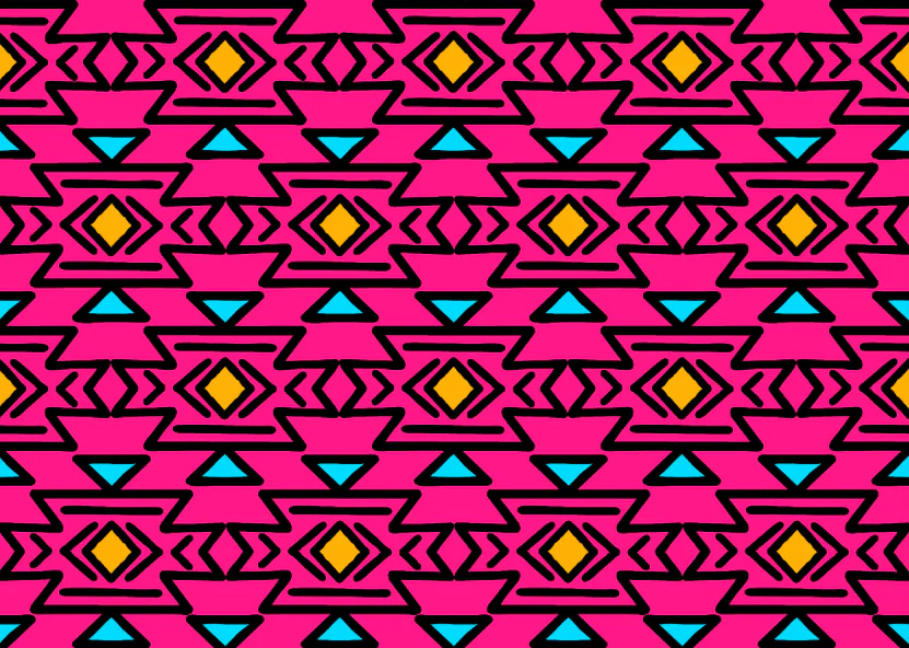 neon moon abstract pink