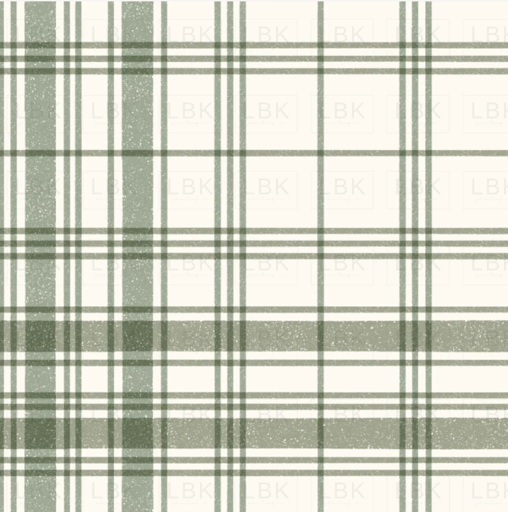 Neutral Farmhouse Plaid in Sage Olive