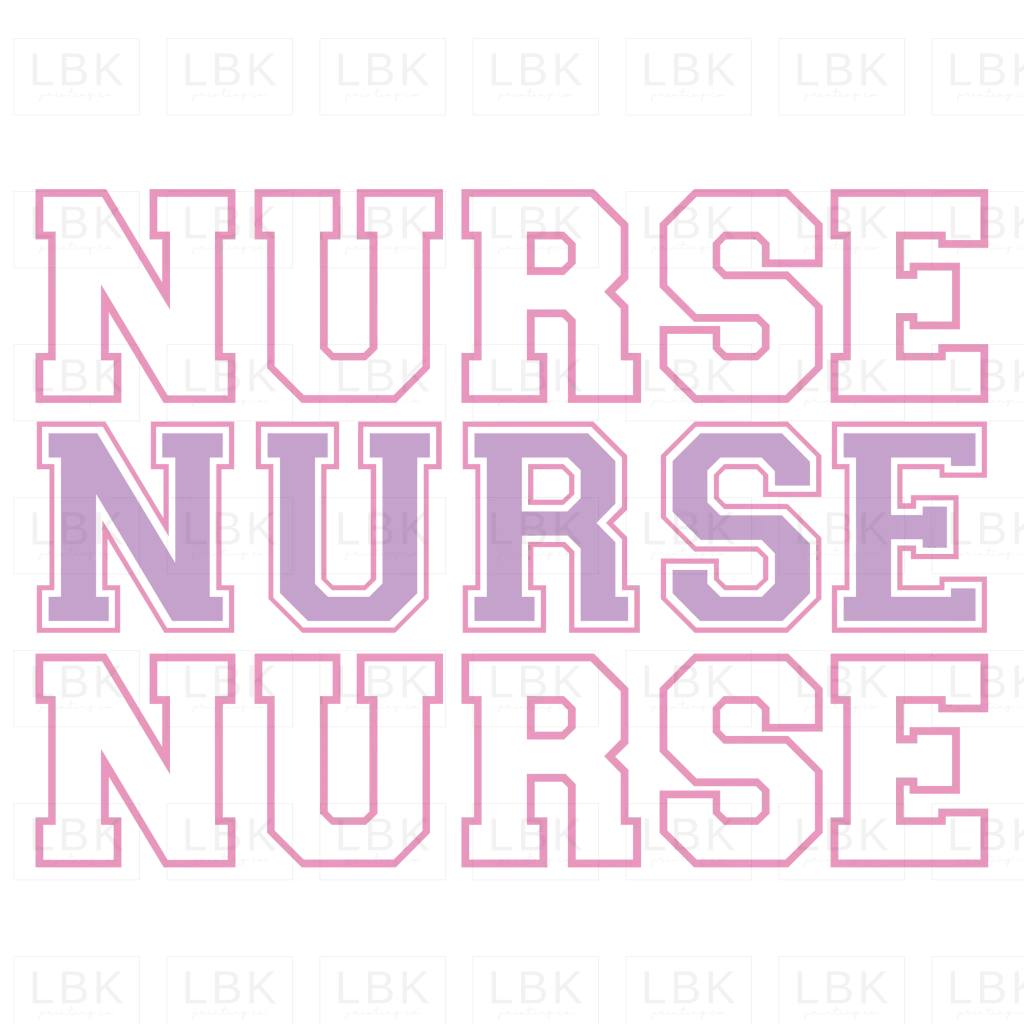 Nurse - Pink & Purple- DTF