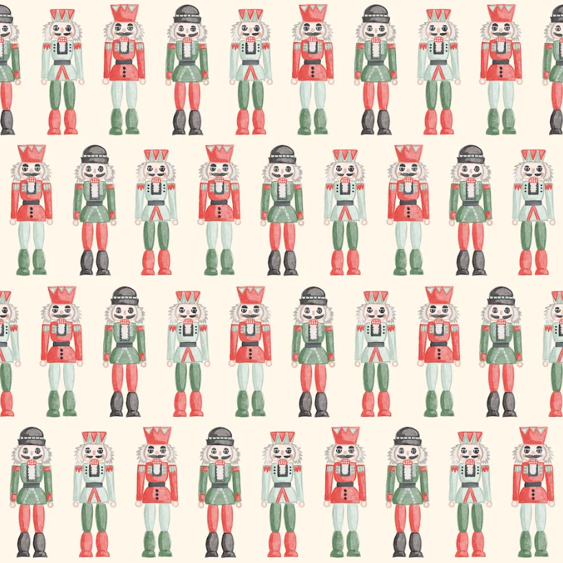 Nutcrackers Rows- bright- cream9