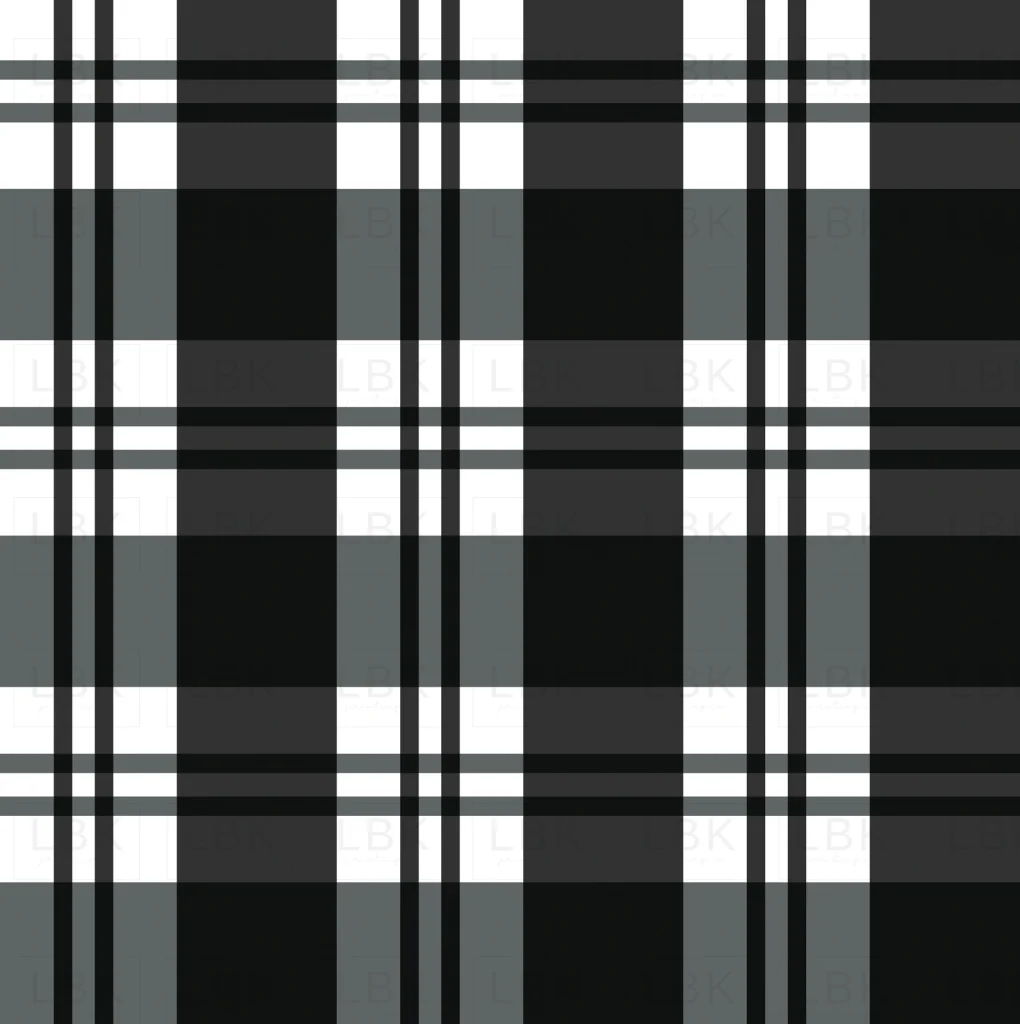 October Moon Plaid Black