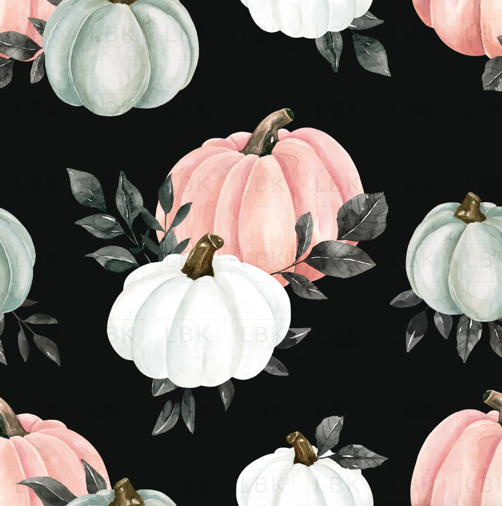 October Moon Pumpkins Pink Black