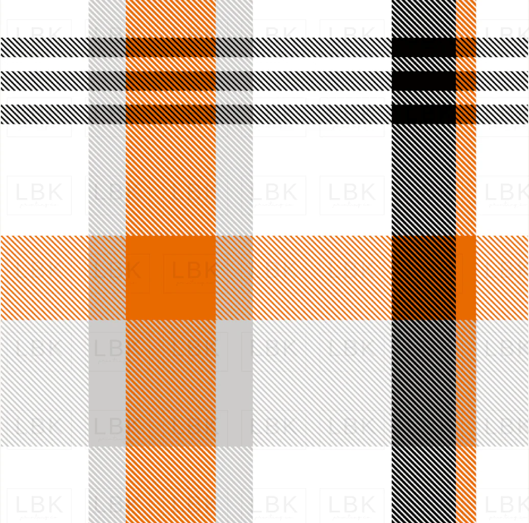 Orange and Black Halloween Plaid