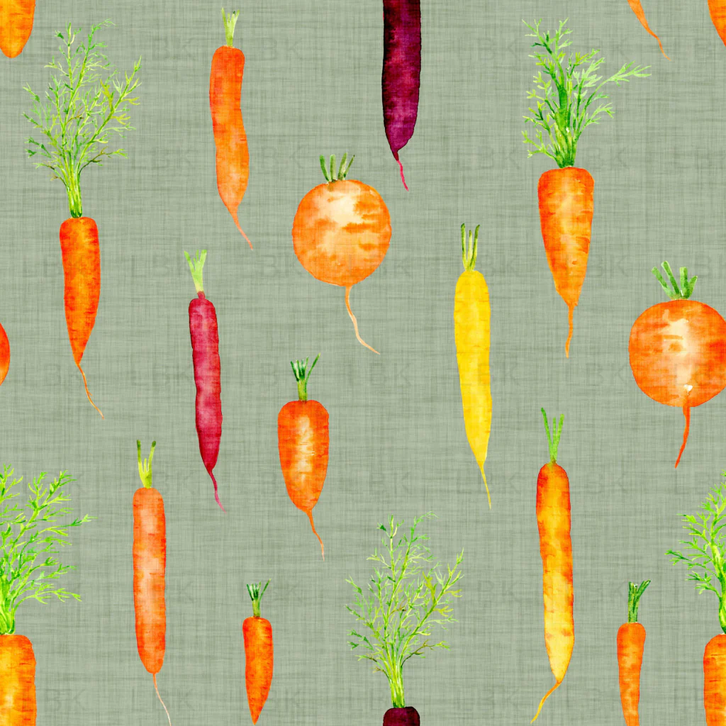 Organic Carrots on Sage Ash