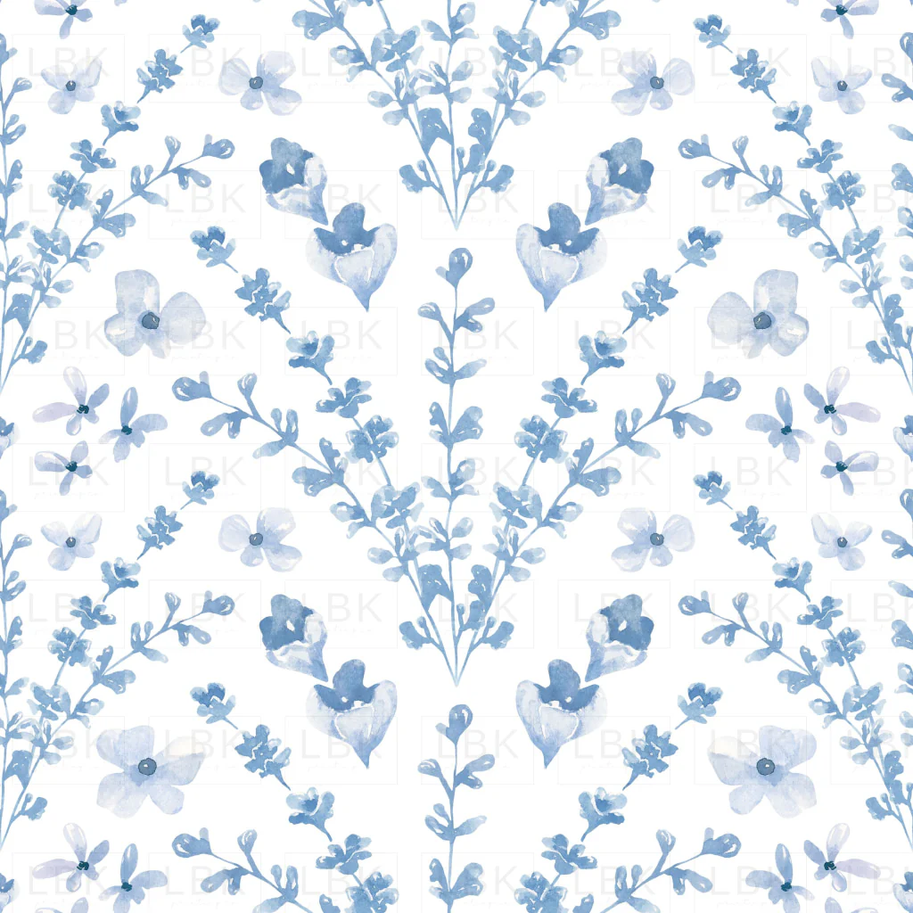 Ornate Sprigs Blue