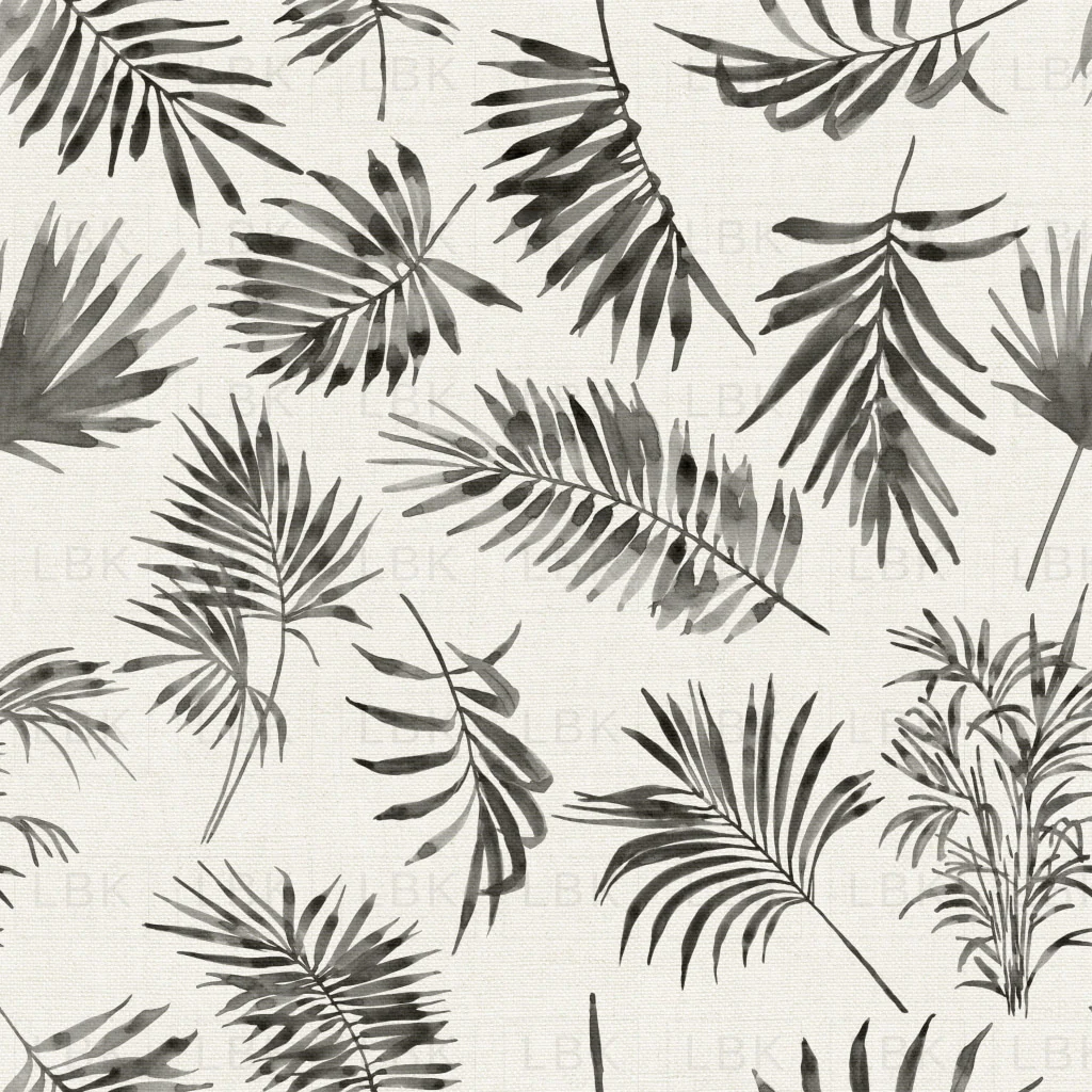 Palm Leaves in Black