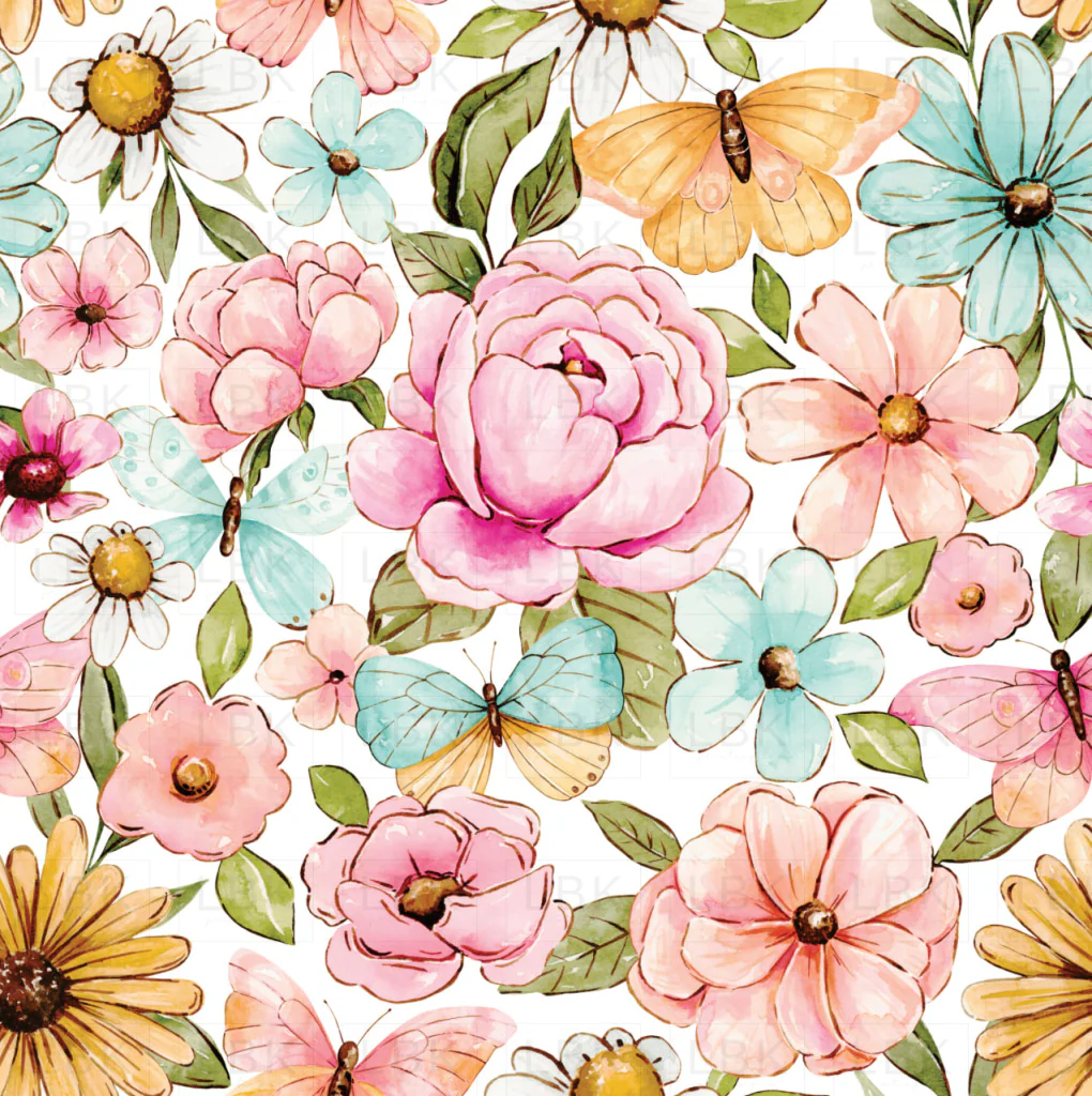 Penelope Butterfly Floral White