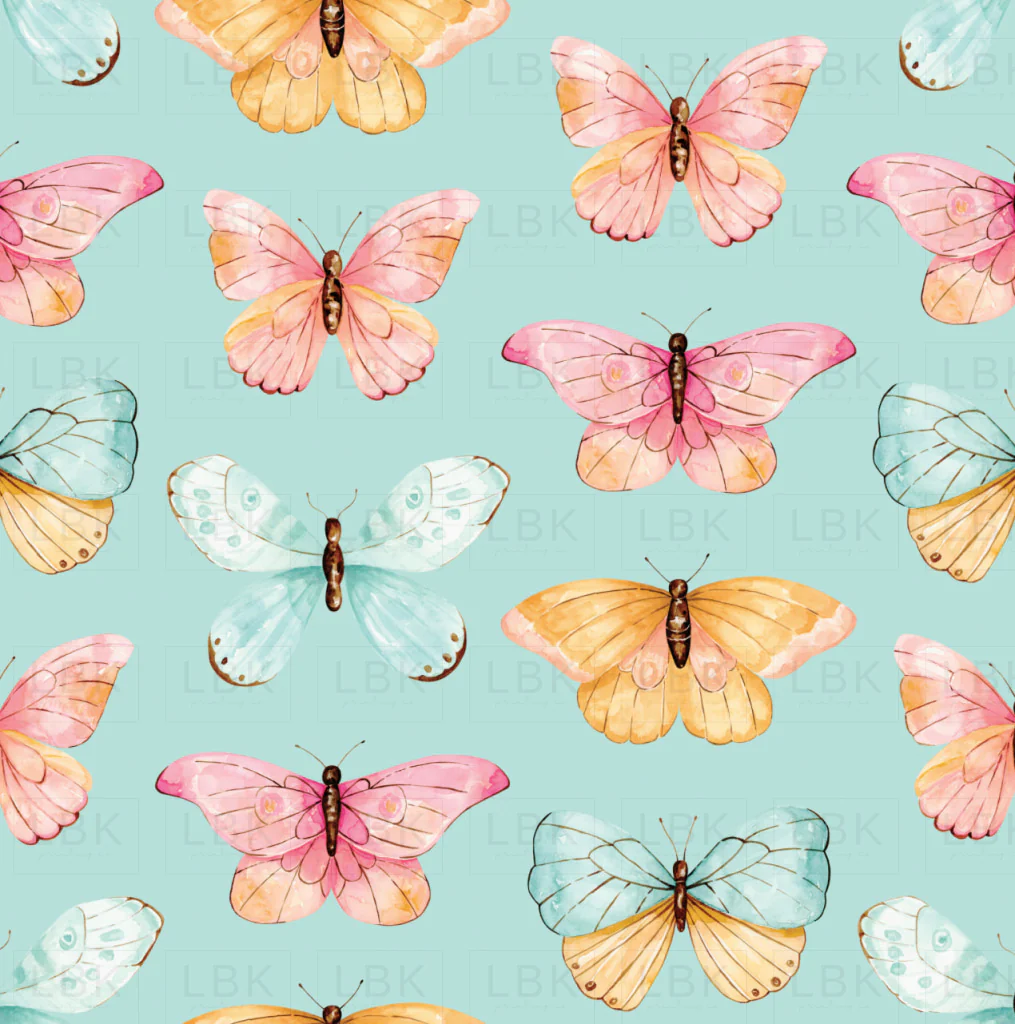 Penelope Butterfly Rows Aqua