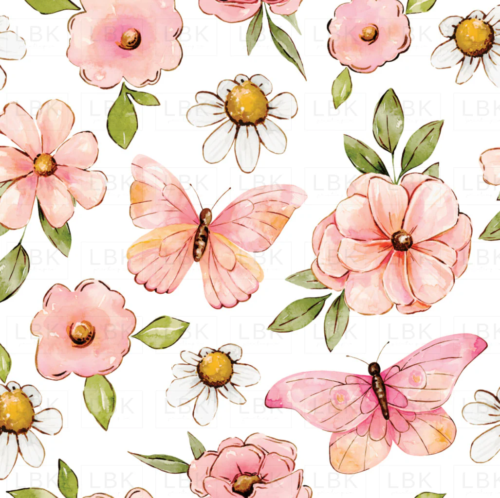 Penelope Pink Floral White