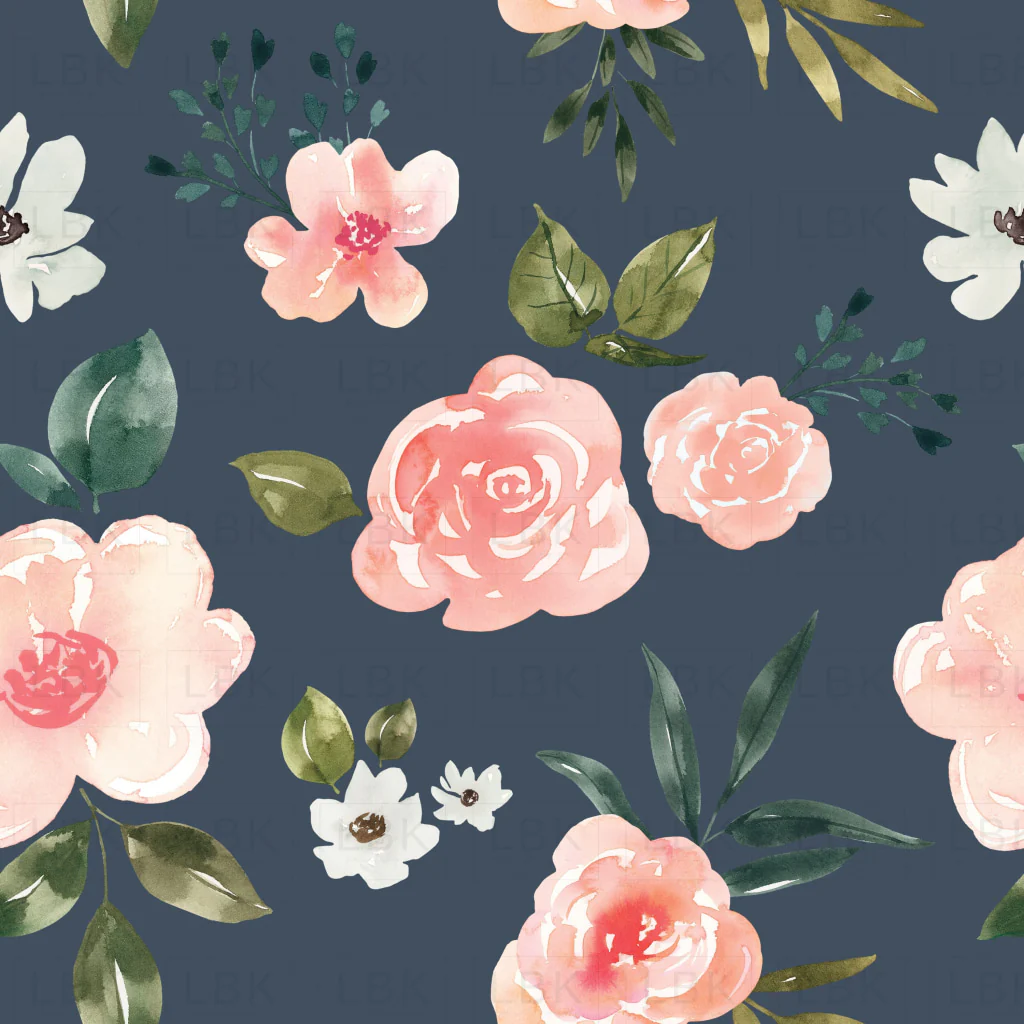 Periwinkle Vintage Spring Floral