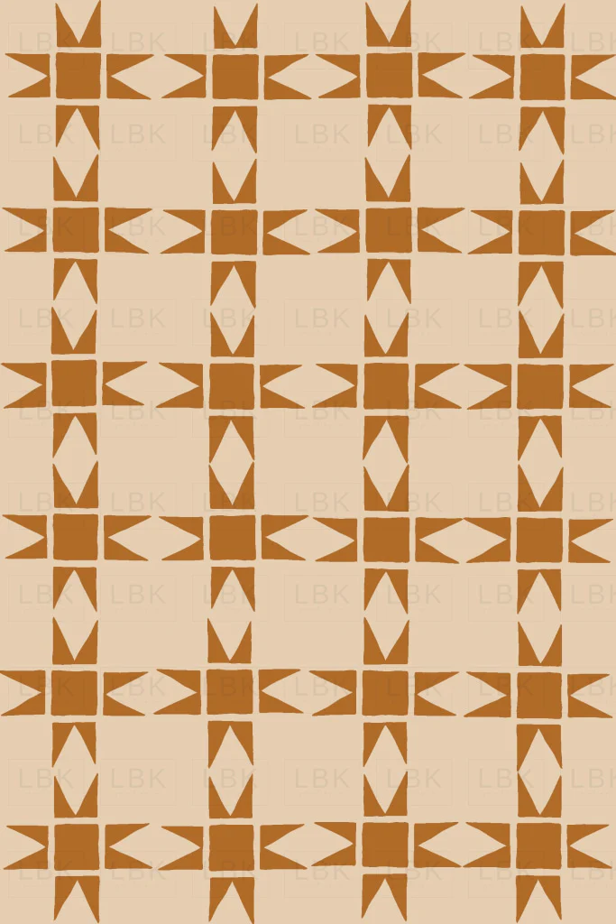 Pieced Christmas Stars in Copper
