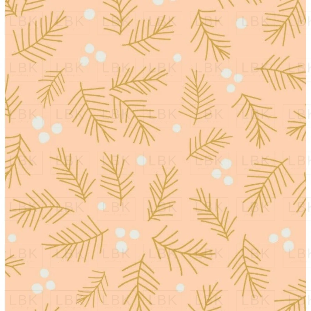 Pine Branches on Blush