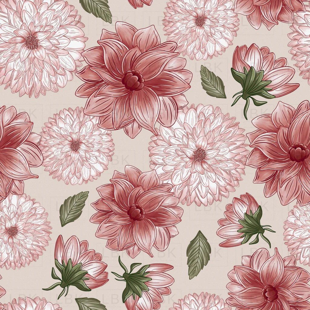 pink dahlia vintage