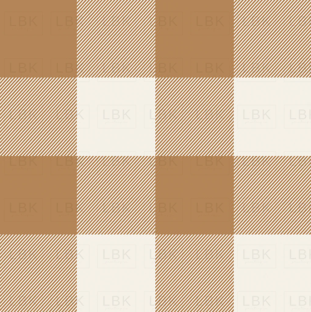 Plaid Caramel Cream
