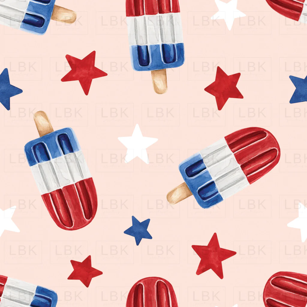 Popsicles and Stars on Pink
