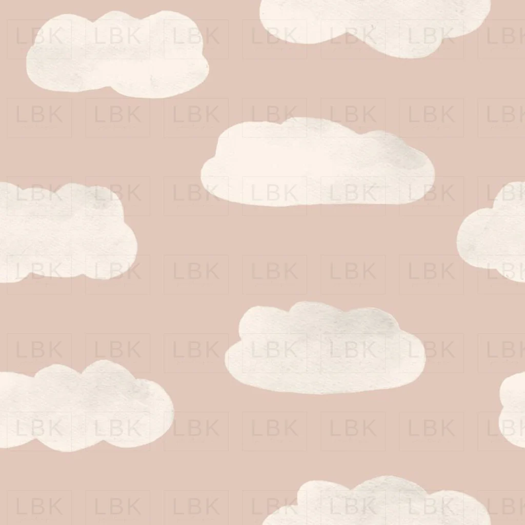 puffy clouds - mauve