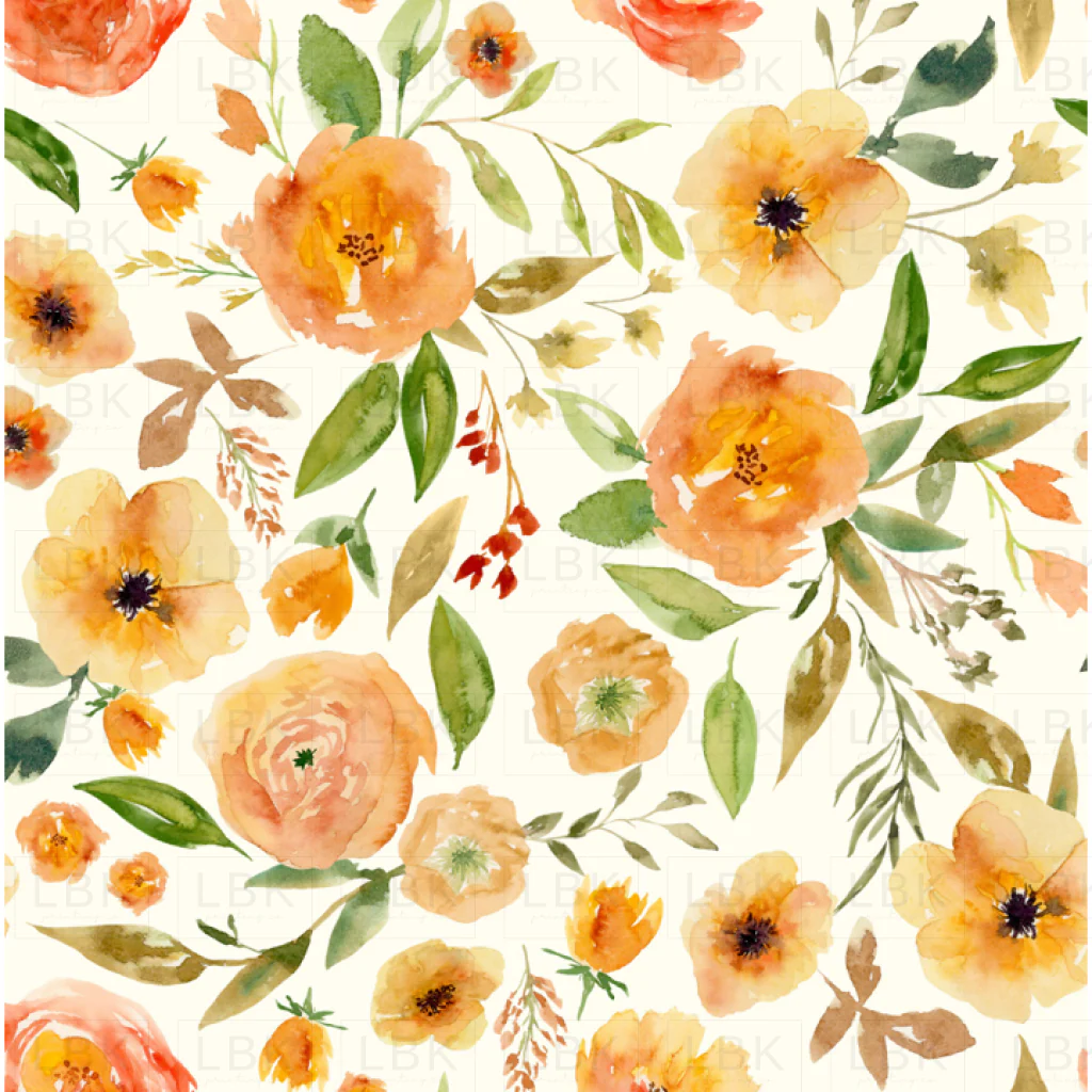 Pumpkin Orange Fall Florals