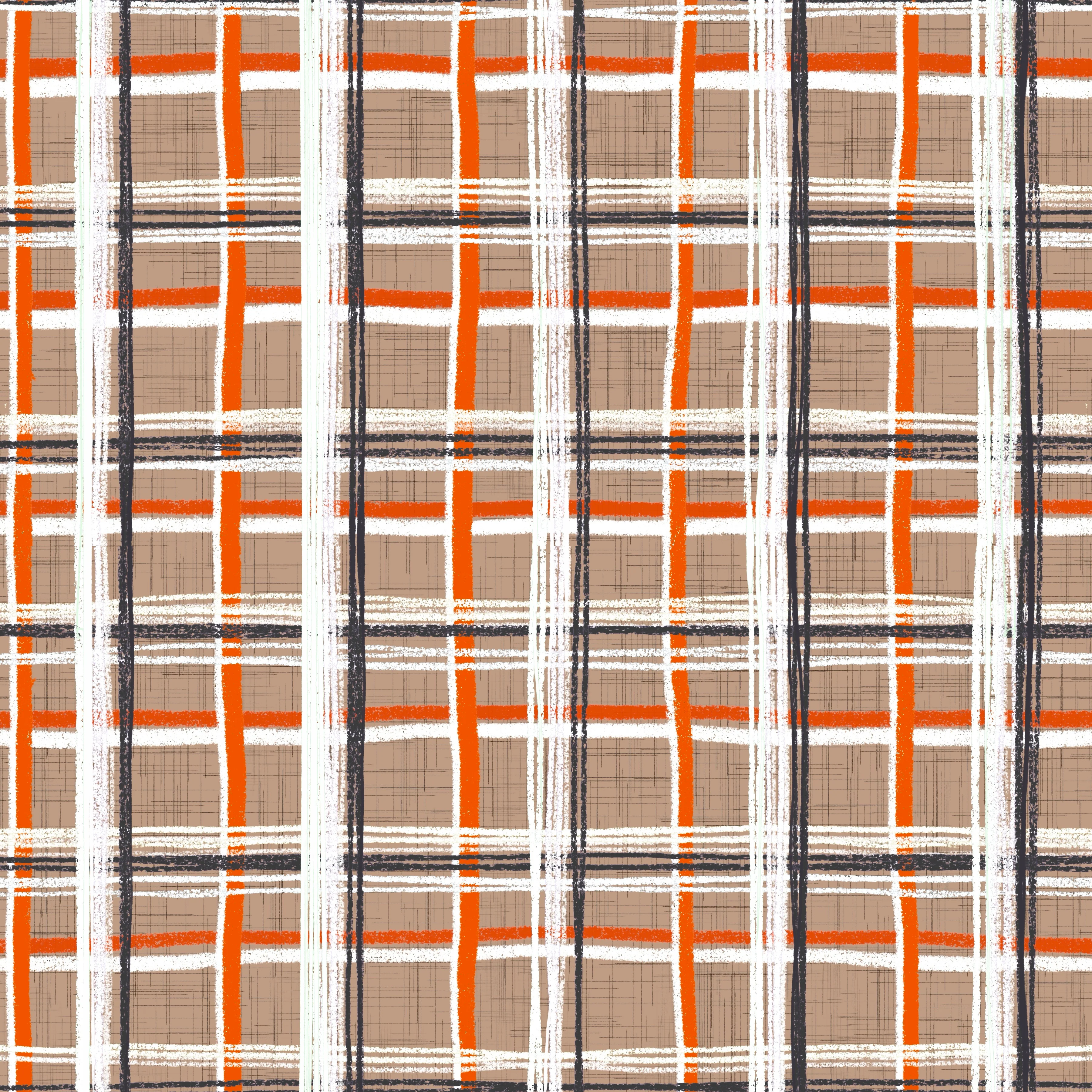 Pumpkin patch plaid - harvest paper