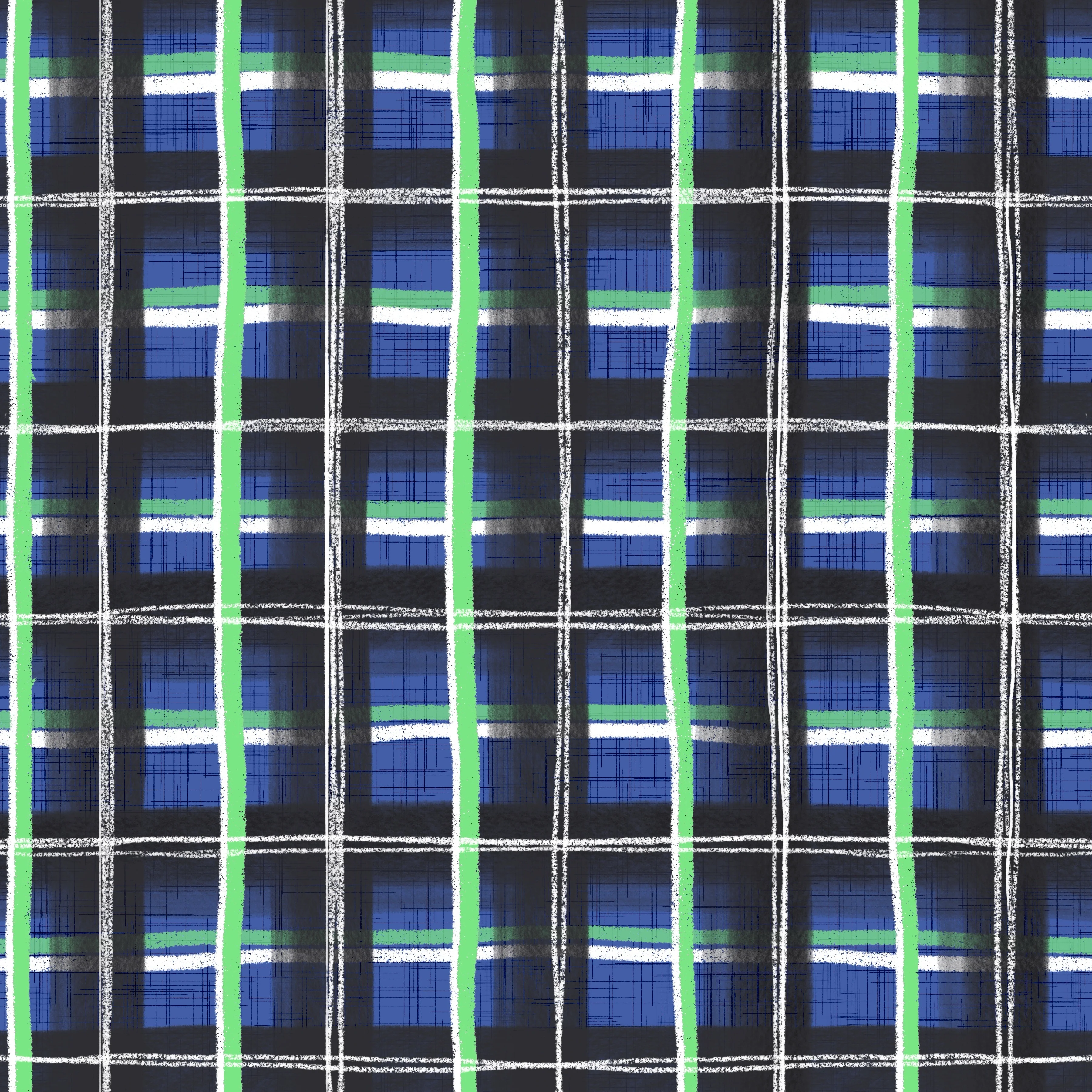 Pumpkin patch plaid - twilight sky