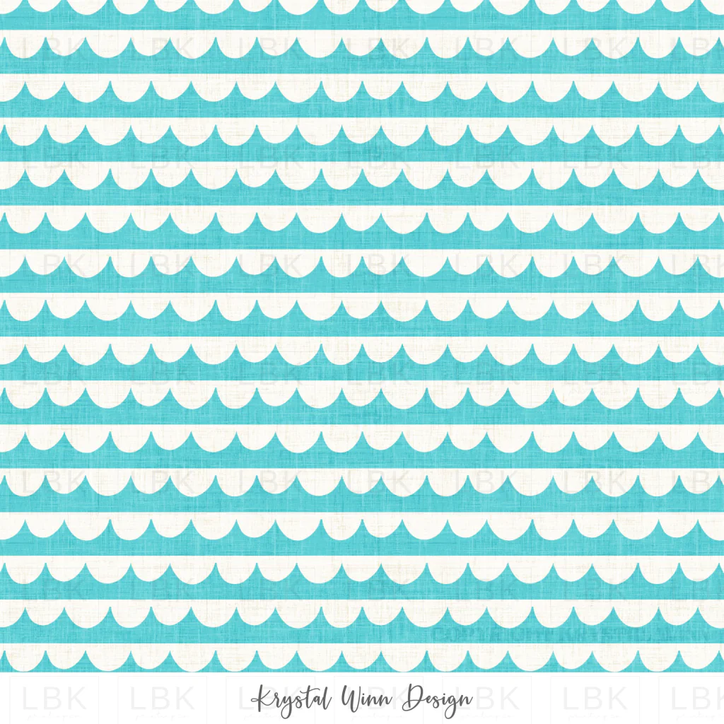 Purrmaids and Pirates- Waves Aqua