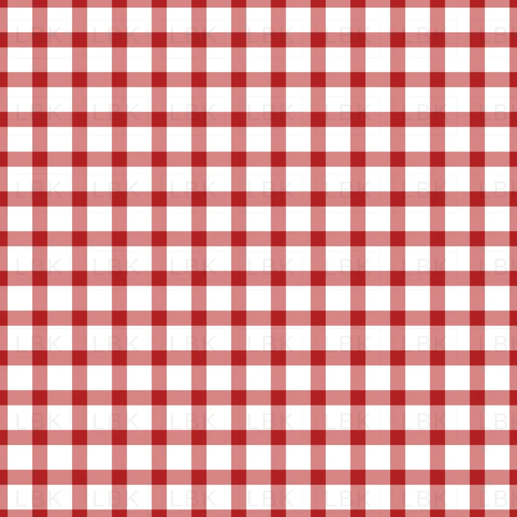 Red and White Small Gingham