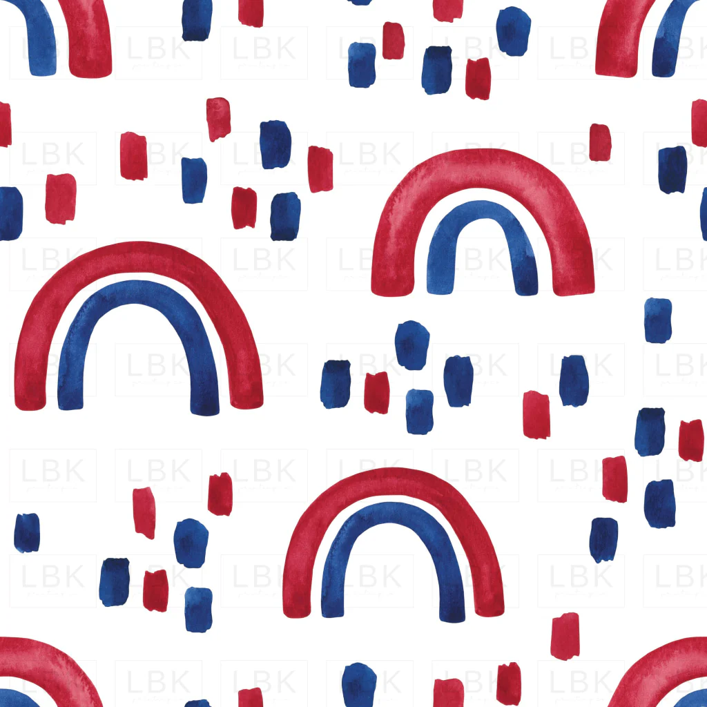 Red White and Blue Boho Rainbow