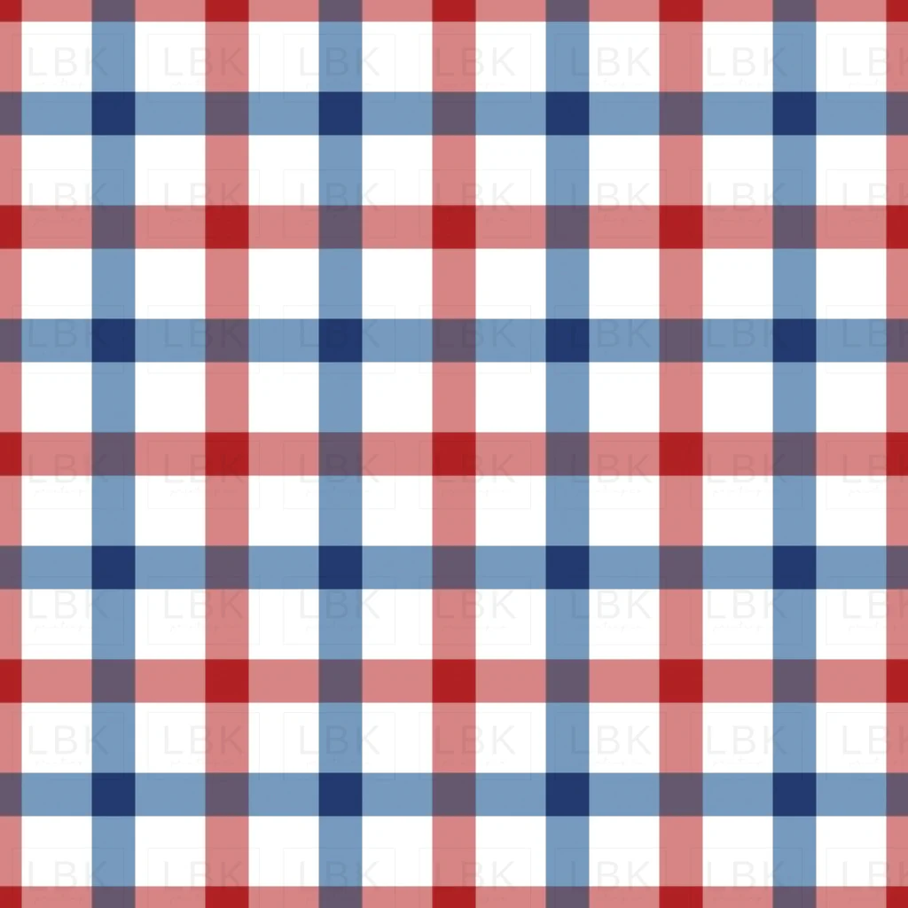 Red White and Blue Gingham
