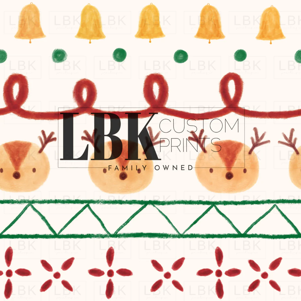Reindeer Christmas Sweater On Cream