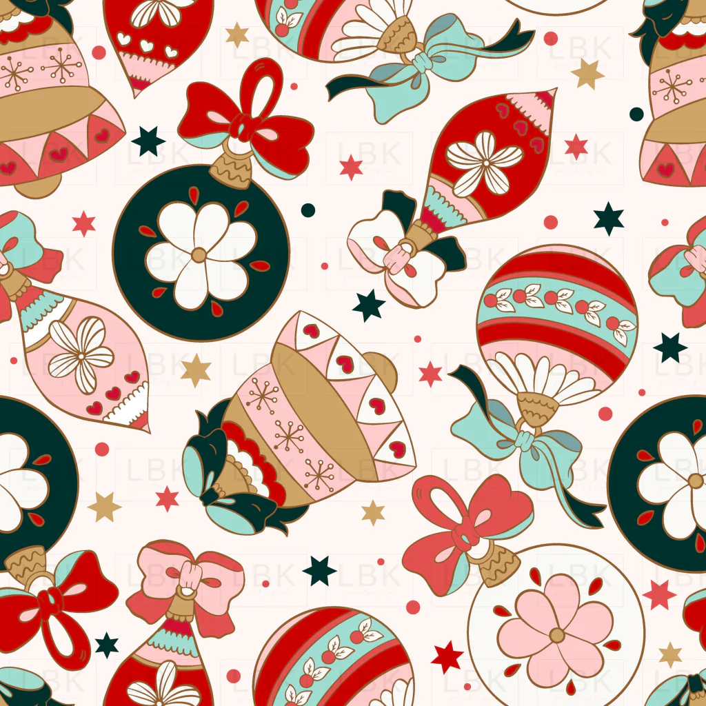 Christmas balls traditional pattern