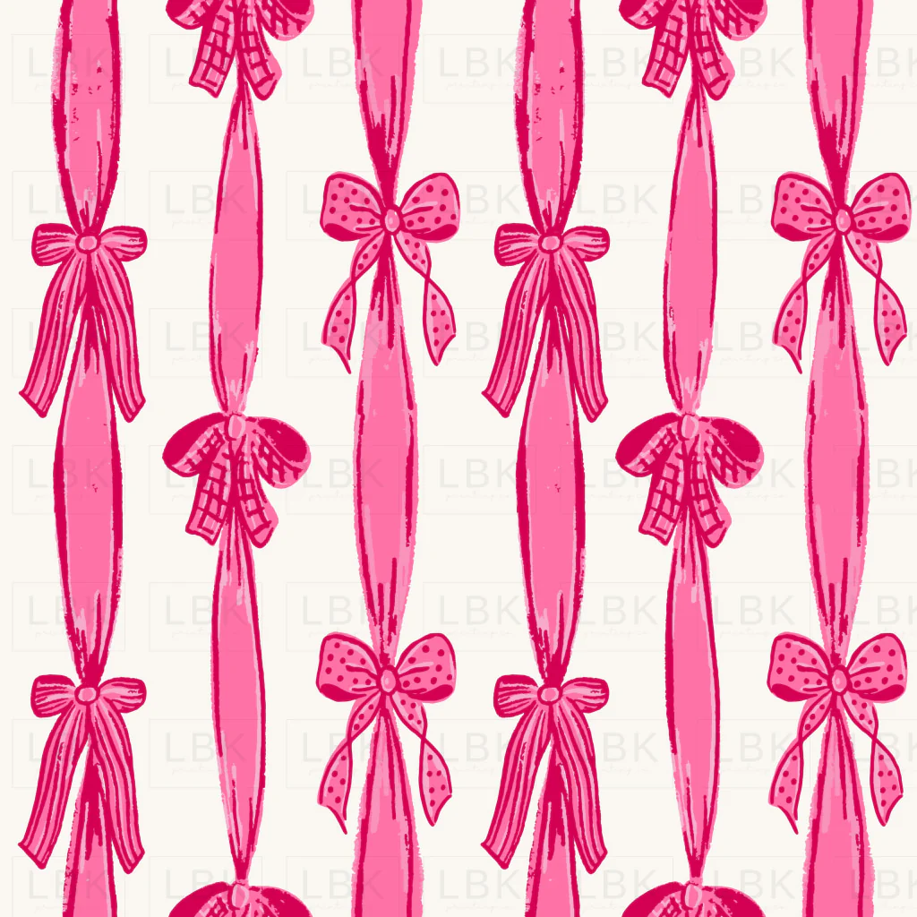 Ribbons and Bows Pink and Red