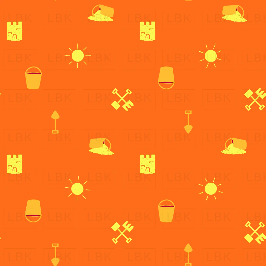 Sandcastle Beach Tools Neon Orange