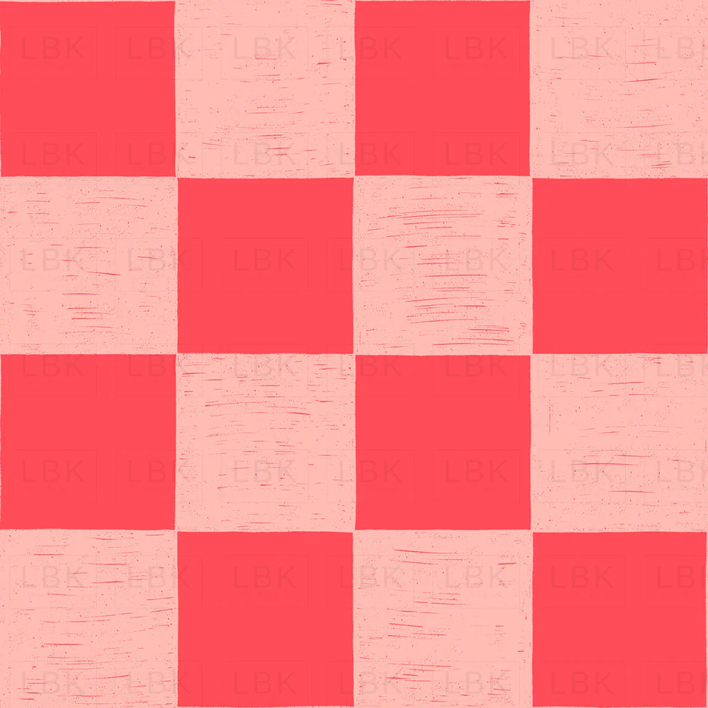 Sandcastle Sandy Check Neon Coral